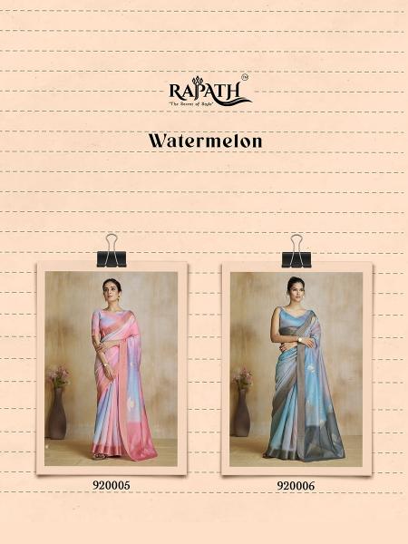 Rajpath watermelon silk saree brands in surat  - wholesale export